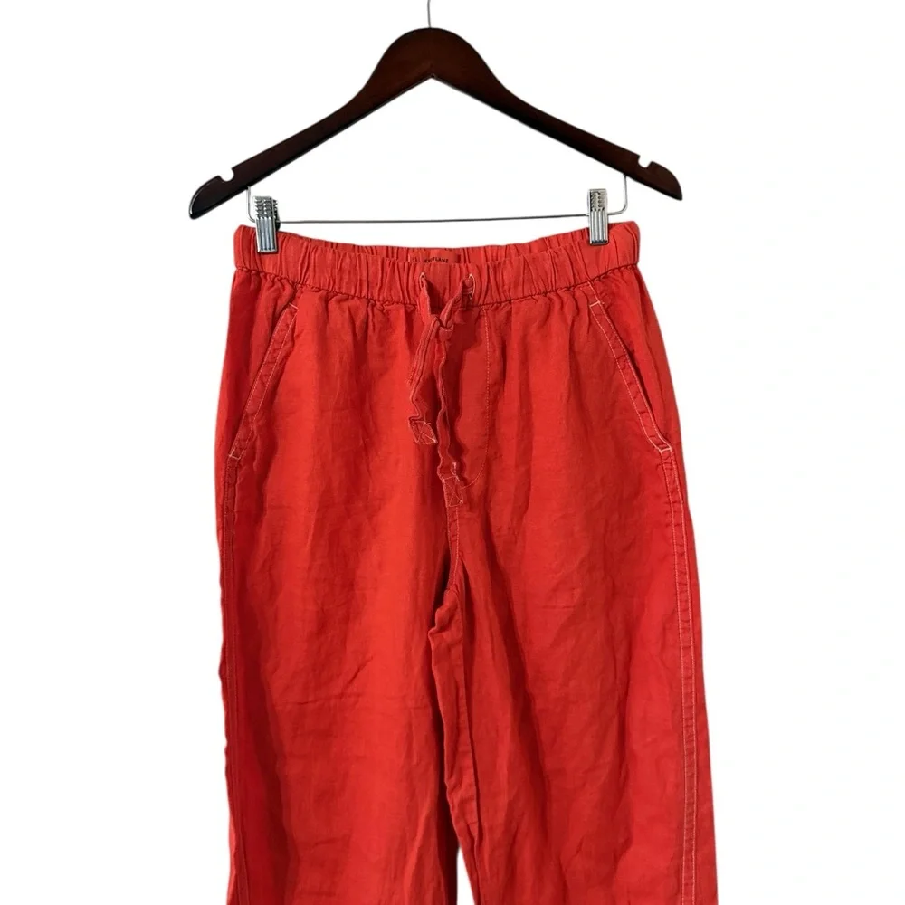 EVERLANE The Barrel European Linen Flax Coral Pants Trousers